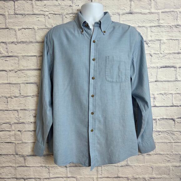 Brooks Brothers Shirt Mens Size Large Light Blue Long Sleeve Button Down - Picture 1 of 10